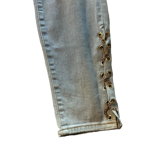 Good American Good Leg women's size 18 jeans with chains embellishments - Picture 3 of 8